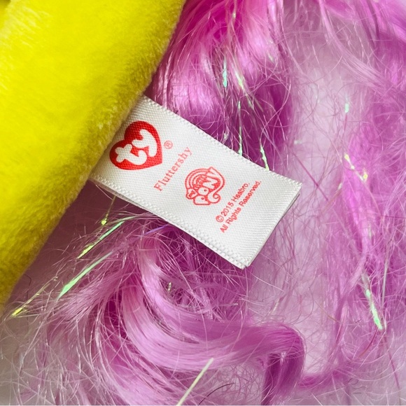my little pony fluttershy plush toy yellow pink 2015 mlp hasbro - Picture 3 of 7